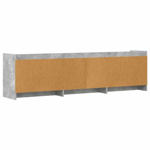 ТВ шкаф 168 x 33 x 47 см Бетонно сиво Инженерна дървесина