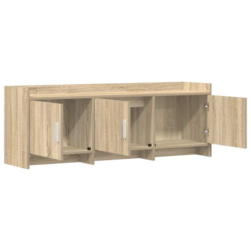 ТВ шкаф 130 x 33 x 47 см Дъб сонома Инженерна дървесина