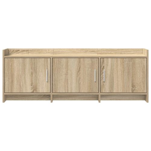 ТВ шкаф 130 x 33 x 47 см Дъб сонома Инженерна дървесина