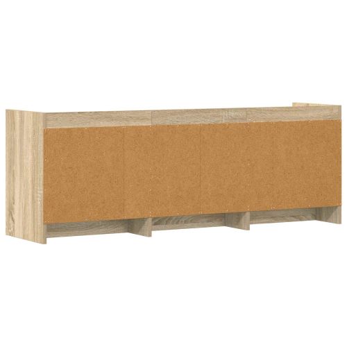ТВ шкаф 130 x 33 x 47 см Дъб сонома Инженерна дървесина