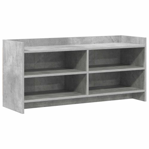 ТВ шкаф 100 x 33 x 47 см Бетонно сиво Инженерна дървесина