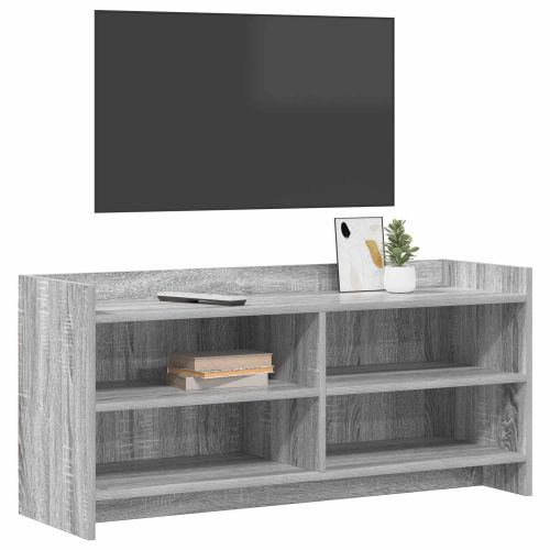 ТВ шкаф 100 x 33 x 47 см Сив Сонома Инженерна дървесина