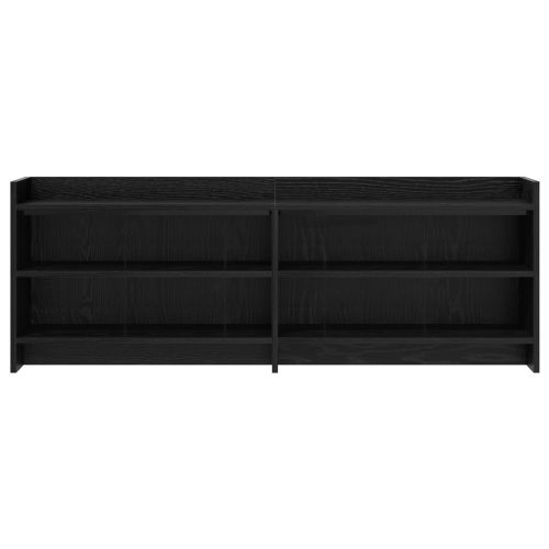 ТВ шкаф 135 x 33 x 47 см Черен дъб Инженерна дървесина