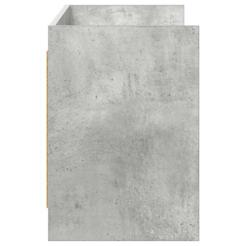 ТВ шкаф 135 x 33 x 47 см Бетонно сиво Инженерна дървесина