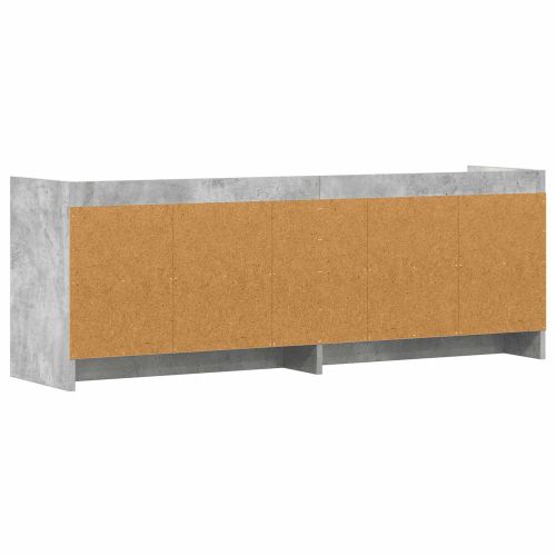 ТВ шкаф 135 x 33 x 47 см Бетонно сиво Инженерна дървесина