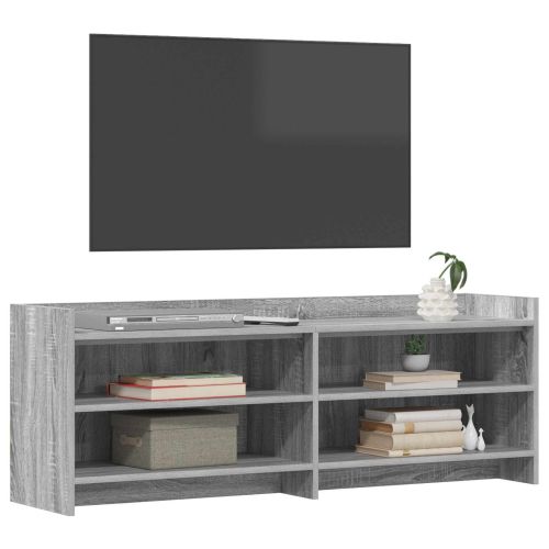 ТВ шкаф 135 x 33 x 47 см Сив Сонома Инженерна дървесина