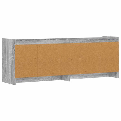 ТВ шкаф 135 x 33 x 47 см Сив Сонома Инженерна дървесина