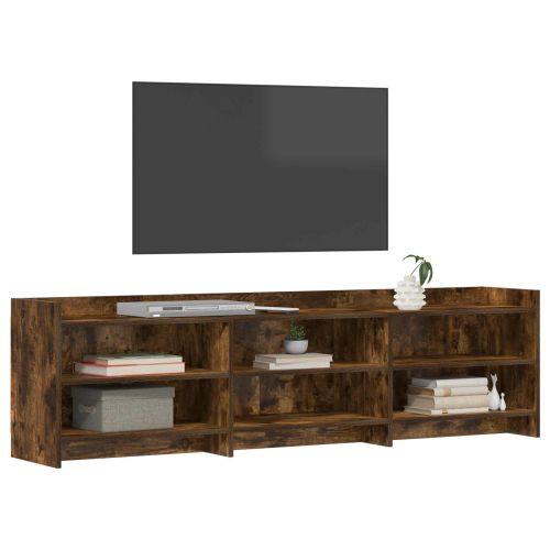 ТВ шкаф 168 x 33 x 47 см Опушен дъб Инженерна дървесина