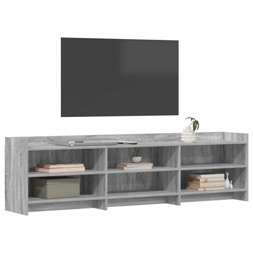 ТВ шкаф 168 x 33 x 47 см Сив Сонома Инженерна дървесина