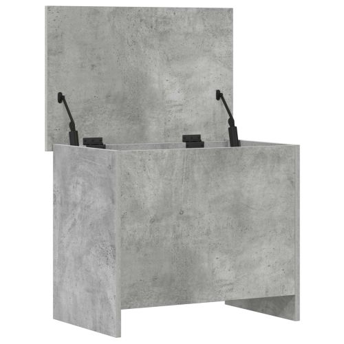 Складов сандък Бетонно сиво 60 x 40 x 50 cm Инженерна дървесина