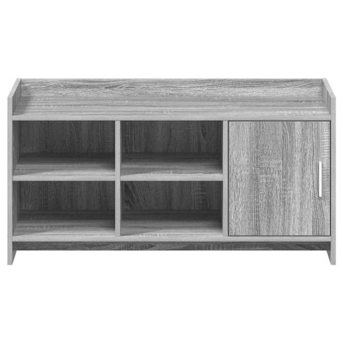 Шкаф за обувки със съхранение Сив Сонома 100 x 39,5 x 51 см