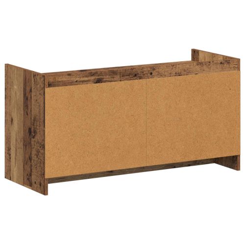 Шкаф за обувки със съхранение Старо дърво 100 x 39,5 x 51 см