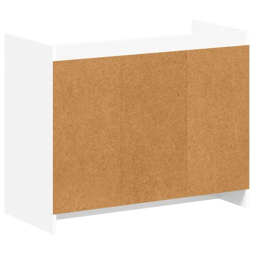 Шкаф за обувки Бяло 85 x 39,5 x 70 см Инженерна дървесина