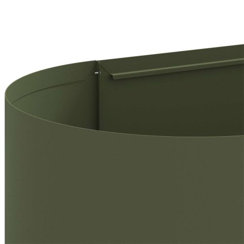 Вдигната леха за градина Маслиненозелено 280 x 40 x 40 см