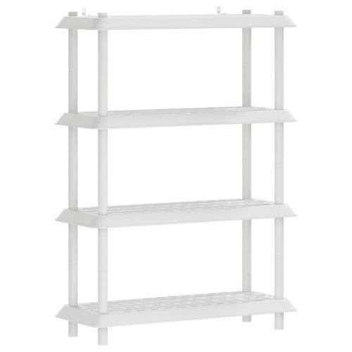 Рафтово единица 4 нива 100 x 40 x 136,5 см ПП Бяло