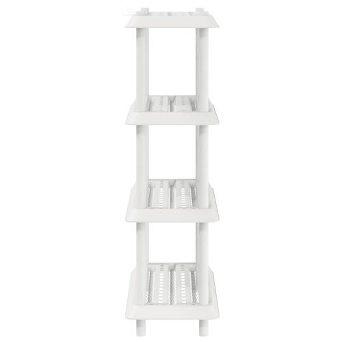 Рафтово единица 4 нива 100 x 40 x 136,5 см ПП Бяло