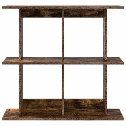 Стенен рафт Монтиране на стена Опушен дъб 80 x 20 x 75 см
