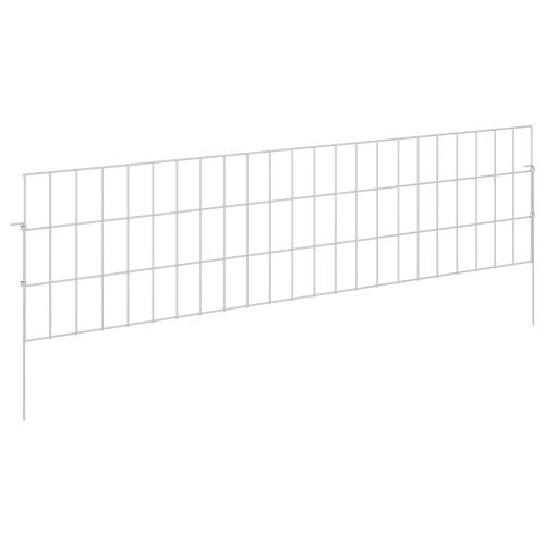 Оградата за градината с колчета 48 pcs 115 х 30 см Mesh