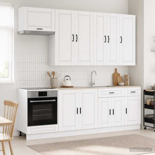 Кухненски единица PORTO 8 pcs Бяло Инженерна дървесина