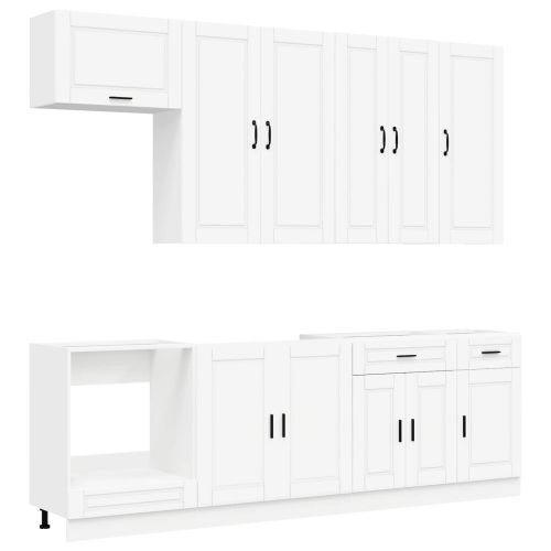Кухненски единица PORTO 8 pcs Бяло Инженерна дървесина