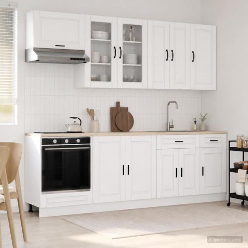 Кухненски единица PORTO 8 pcs Бяло Инженерна дървесина