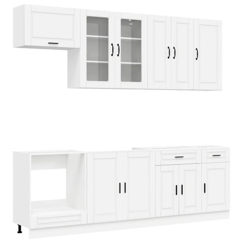 Кухненски единица PORTO 8 pcs Бяло Инженерна дървесина