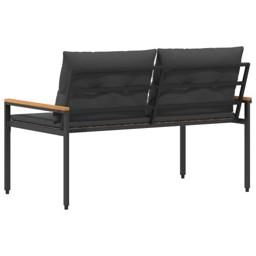 Външна пейка 2 -Seater 116 x 67,5 x 72 см полиратан Тъмносиво