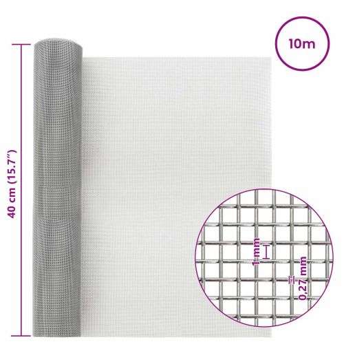 Мрежест екран 40 x 1000 см 20 Mesh Неръждаема стомана 201
