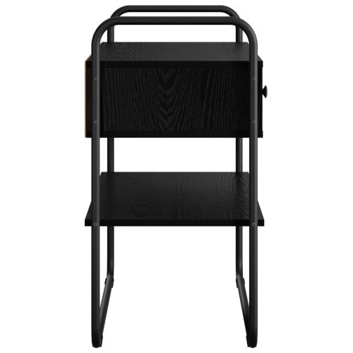 Конзолна маса Черен дъб 80 x 40 x 75 см Инженерна дървесина