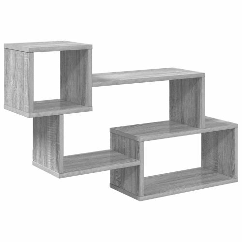 Плаващ рафт Монтиране на стена Сив Сонома 87 x 20 x 55 см
