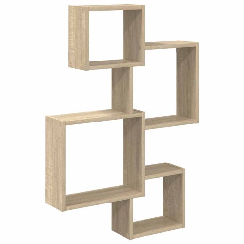 Стенни Кутиеви Рафтчета Монтиране на стена Дъб сонома