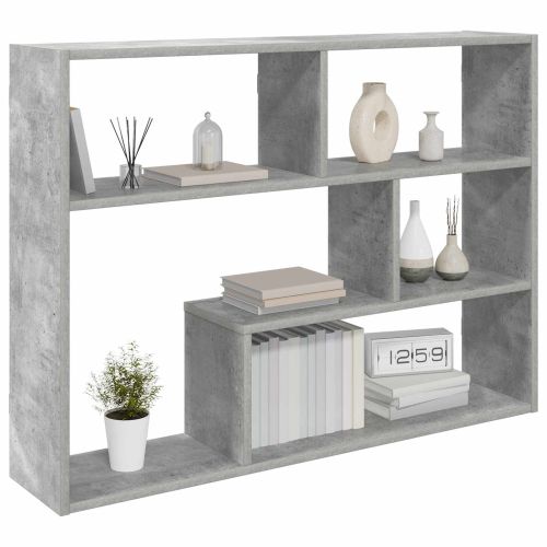 Стенен рафт Монтиране на стена Бетонно сиво 95 x 20 x 69,5 см