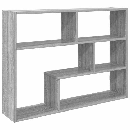 Стенен рафт Монтиране на стена Сив Сонома 95 x 20 x 69,5 см