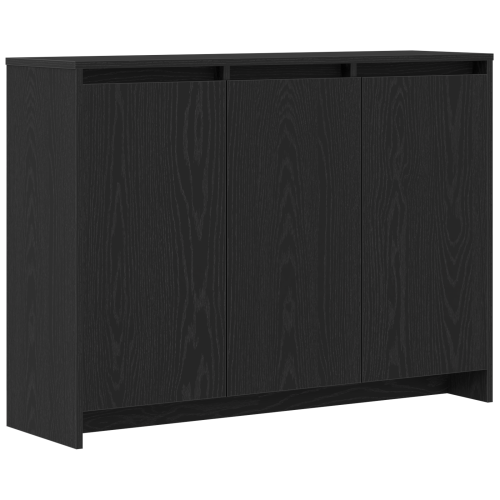 Служебен шкаф Черно 102 x 29.5 x 75 см Инженерно дърво