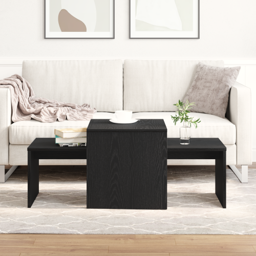 Стифиращи масички Черния дъб 100 x 48 x 40 см Инженерно дърво