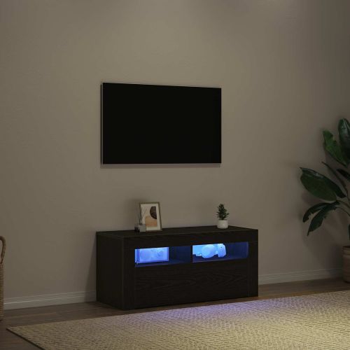 ТВ шкаф Черния дъб 90 x 35 x 40 см Инженерно дърво