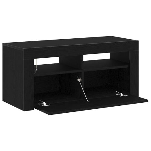 ТВ шкаф Черния дъб 90 x 35 x 40 см Инженерно дърво