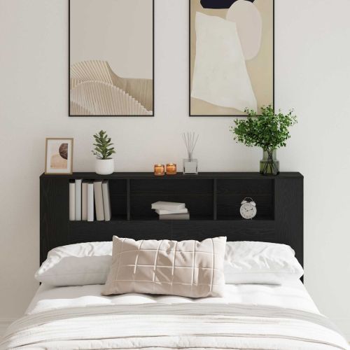 Табла за легло със съхранение Черния дъб Инженерно дърво