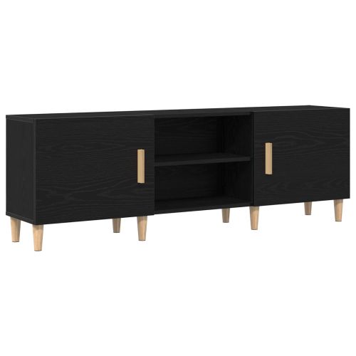 ТВ шкаф Черния дъб 150 x 30 x 50 см Инженерно дърво