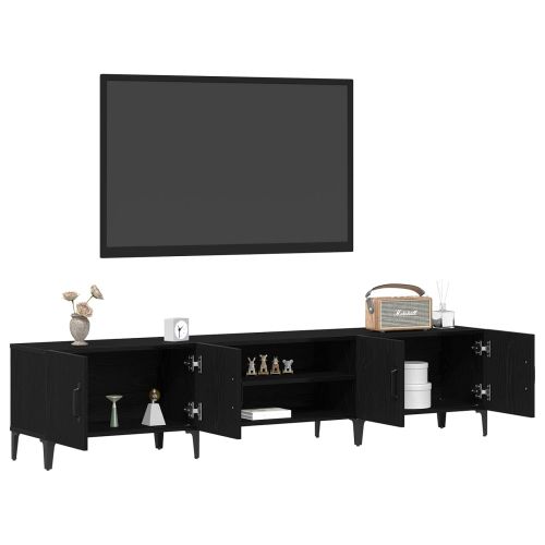ТВ шкаф Черния дъб 180 x 31,5 x 40 см Инженерно дърво