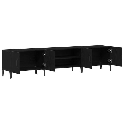 ТВ шкаф Черния дъб 180 x 31,5 x 40 см Инженерно дърво