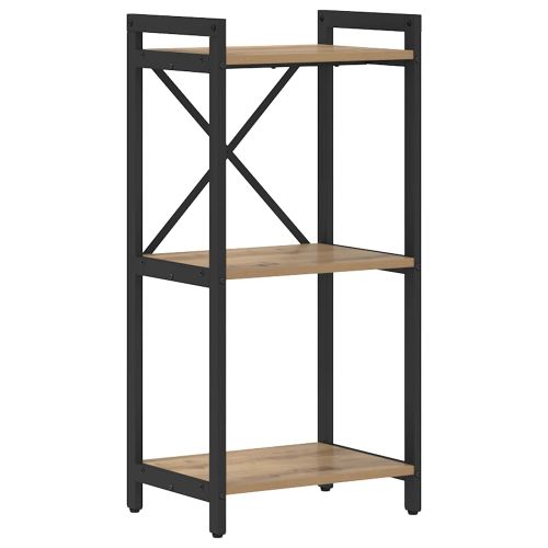 Рафт за книги Дъб 40 x 30 x 85 см Инженерно дърво