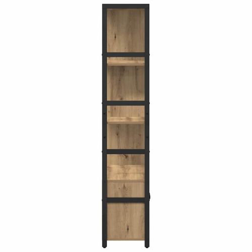 Рафт за книги 80 x 30 x 155,5 см Инженерна дървесина Дъб