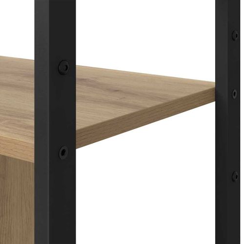 Рафт за книги 80 x 30 x 155,5 см Инженерна дървесина Дъб