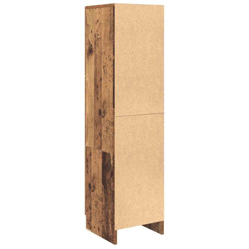 Висок шкаф Старо дърво 31.5 x 32 x 122.5 см
