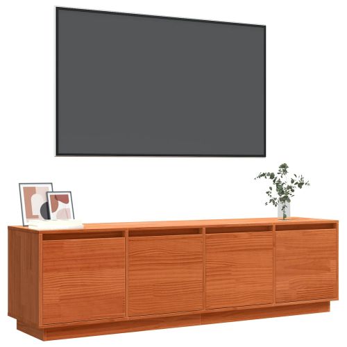 ТВ шкаф Кафяво 156 x 37 x 45 см Инженерно дърво