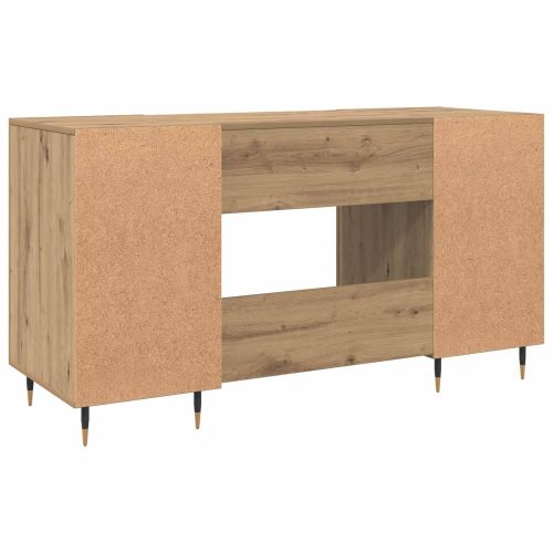 Бюро с рафт дъб артизан 140 x 50 x 75 см Инженерно дърво