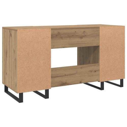 Бюро с рафт дъб артизан 140 x 50 x 75 см Инженерно дърво