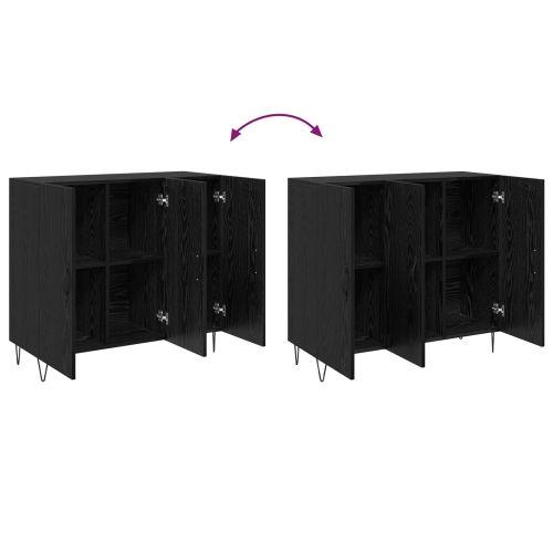 Служебен шкаф Черния дъб 90 x 32,5 x 80 см Инженерно дърво
