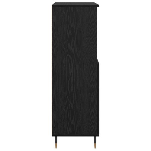 Висок шкаф Черно 60 x 36 x 110 см Инженерно дърво